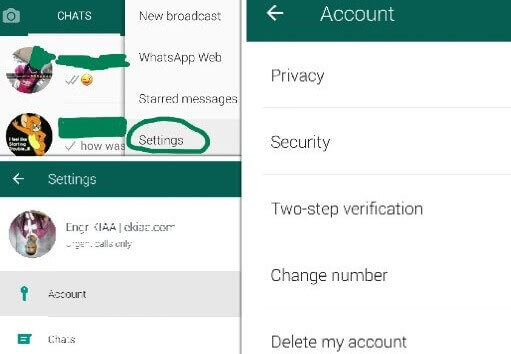 Whatsapp privacy settings