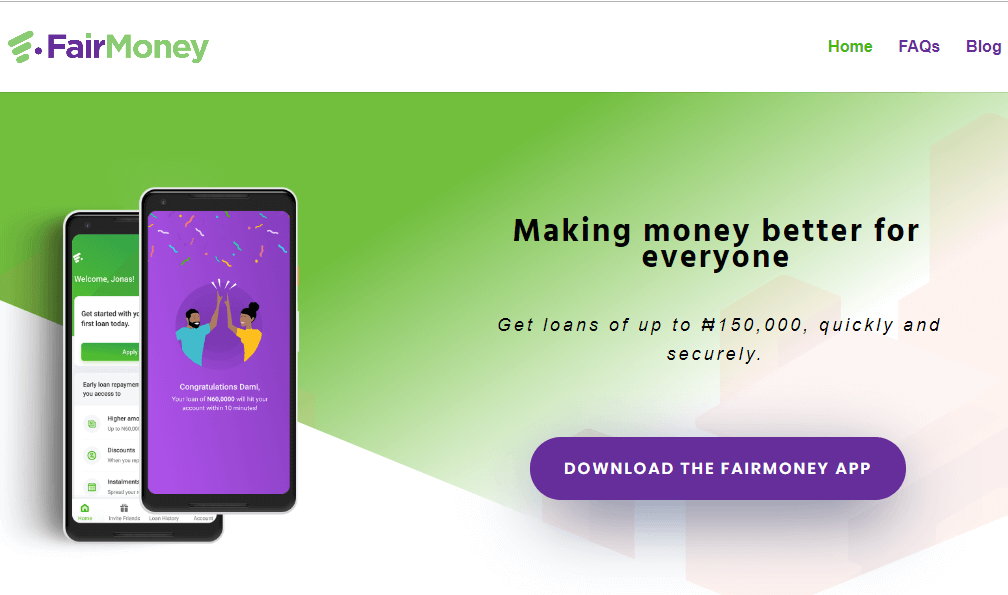 Borrow money without collateral from FairMoney